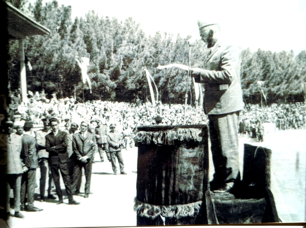 Public address at the cotton operations